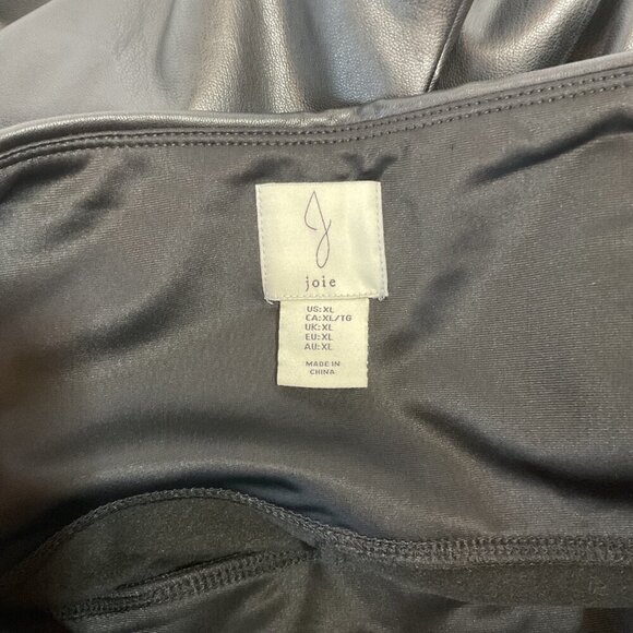 Joie Tummy‎ Control Faux Leather Pants Black XL - Picture 5 of 9